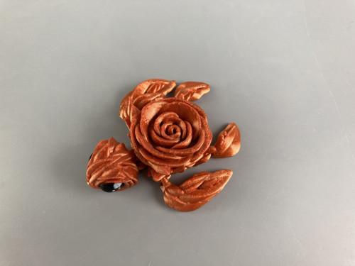 Růžičková želva - ohnivá, 7cm, 3D tisk — foto 2