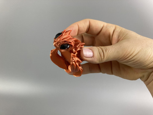 Růžičková želva - ohnivá, 7cm, 3D tisk — foto 3