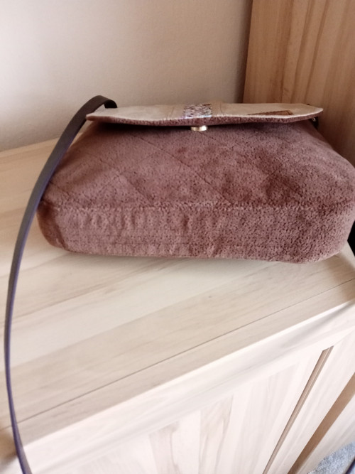 Crossbody- hnědá s béžovou — foto 4