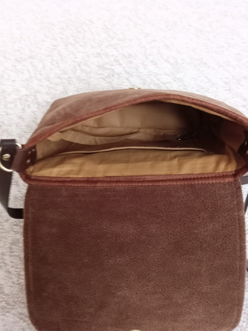 Crossbody- hnědá s béžovou — foto 6