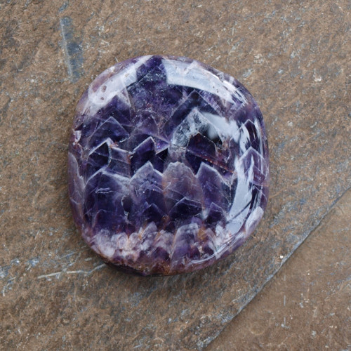Ametyst chevron, placka 46 x 42 mm — foto 3