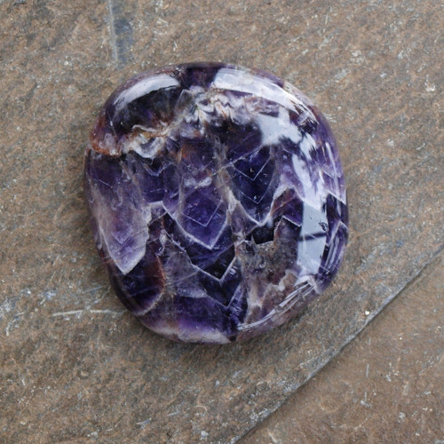Ametyst chevron, placka 46 x 42 mm — foto 2