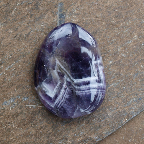 Ametyst chevron, placka 47 x 35 mm — foto 4