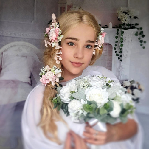 Sada svatebních květinových spon — foto 2