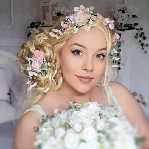 Sada svatebních květinových spon — foto 6