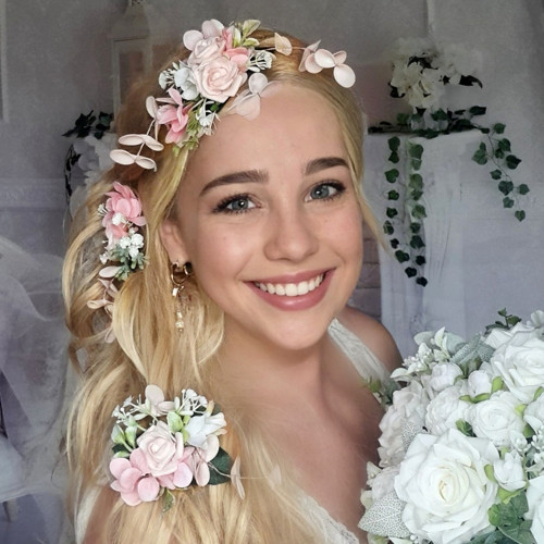 Sada svatebních květinových spon — foto 4