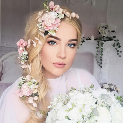 Sada svatebních květinových spon — foto 5