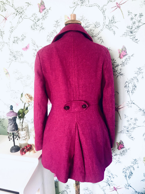 Kabát retro magenta — foto 5