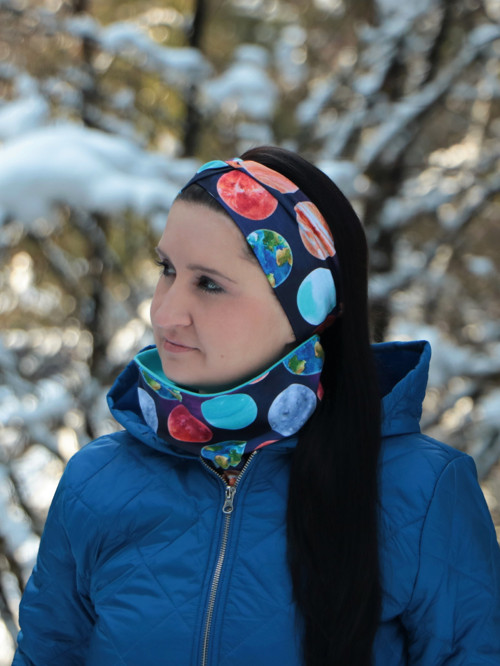 Prekrížená úpletová čelenka planéty — foto 2