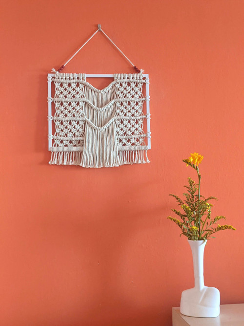 Macramé Boho záves v rámčeku — foto 3