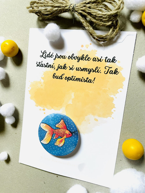 Dárková kartička "Zlatá rybka" — foto 2