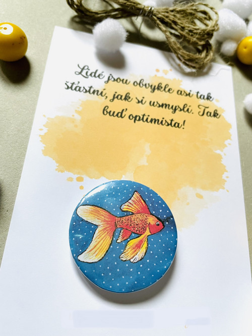 Dárková kartička "Zlatá rybka" — foto 3