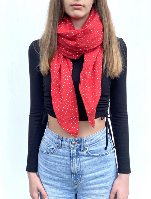 Mušelínový šál " Cardinal Rose" — foto 5