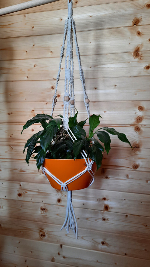 Macramé závěs na květináč 2 — foto 2