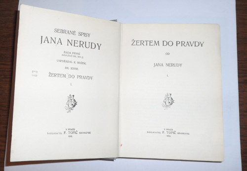 JAN NERUDA: Žertem do pravdy I., 1912 — foto 3