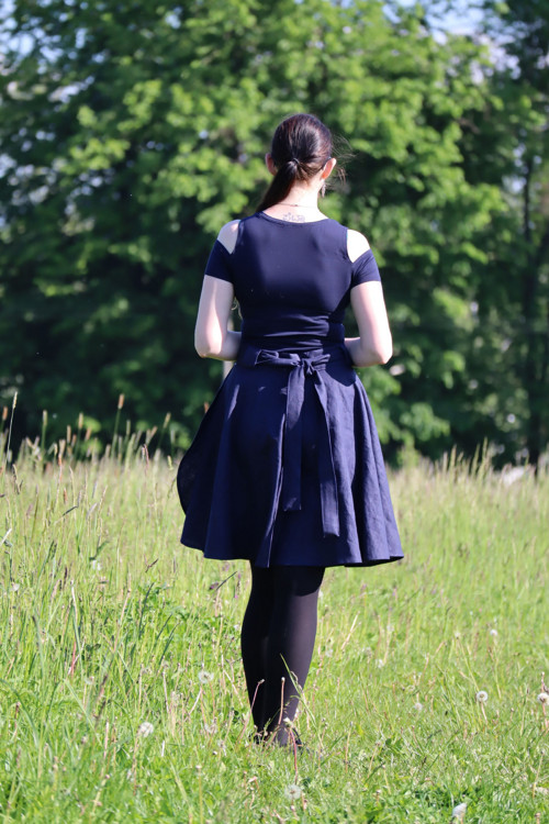 Lněná zavinovací sukně — foto 2