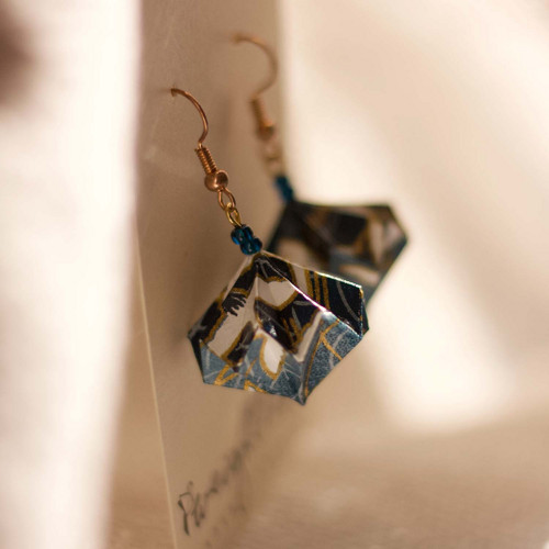 Origami náušnice "jeřábi" — foto 4