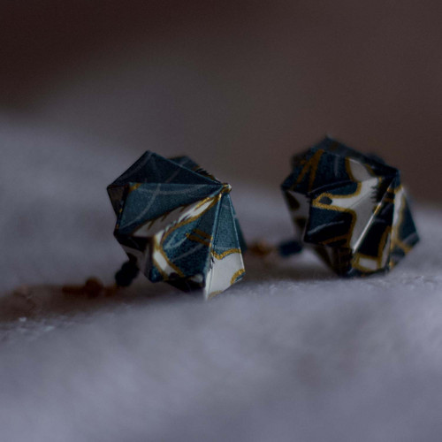 Origami náušnice "jeřábi" — foto 6