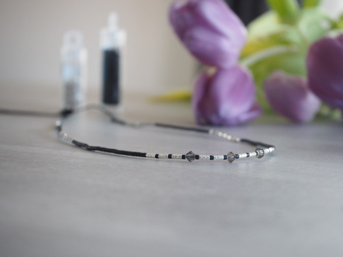 Miyuki náhrdelník "Basic Silver" — foto 3
