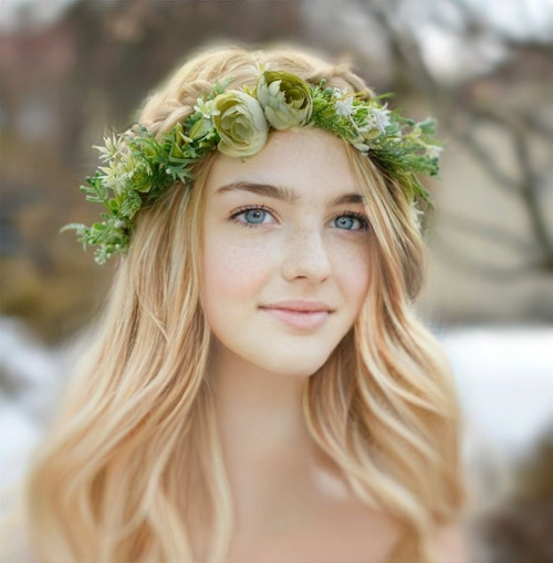 Věneček do vlasů greenery — foto 3