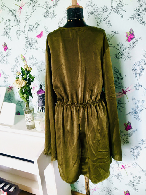 Šaty tunika boho v olivce — foto 4