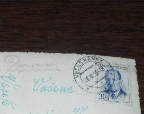 ČB POHLEDNICE velikonoční, dopisnice, 1956 — foto 2