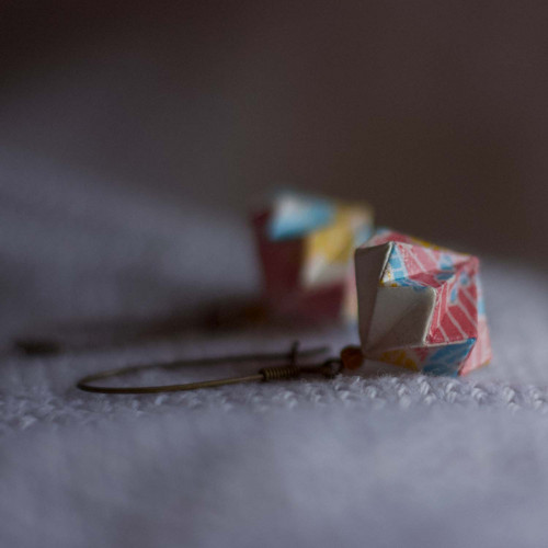 Origami náušnice "něžně jarní" — foto 6