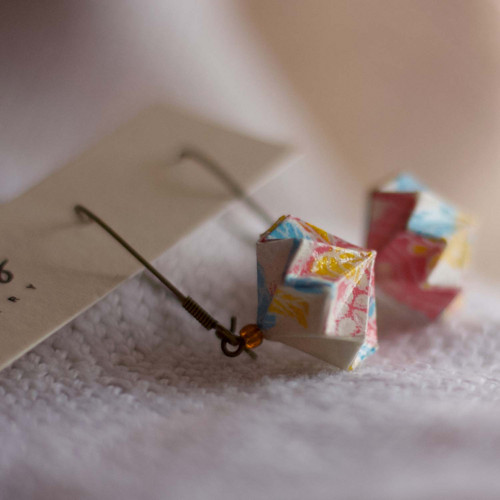 Origami náušnice "něžně jarní" — foto 5