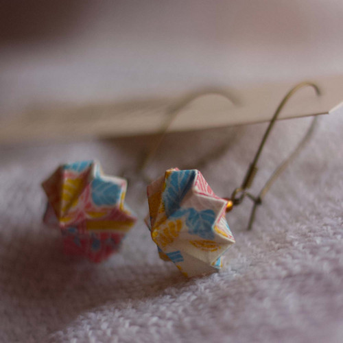 Origami náušnice "něžně jarní" — foto 4