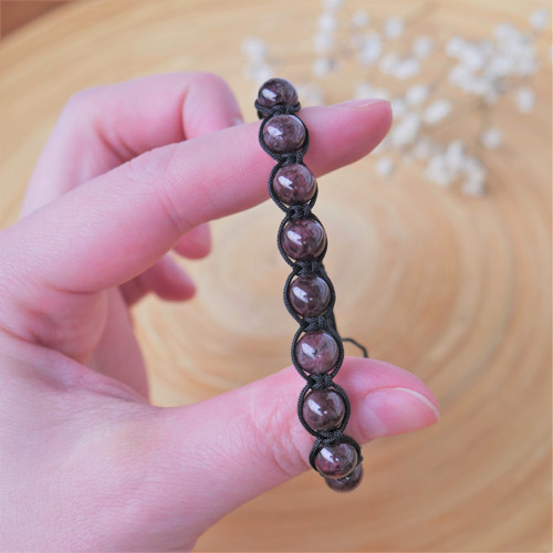 Shamballa náramek S6 // granát — foto 3