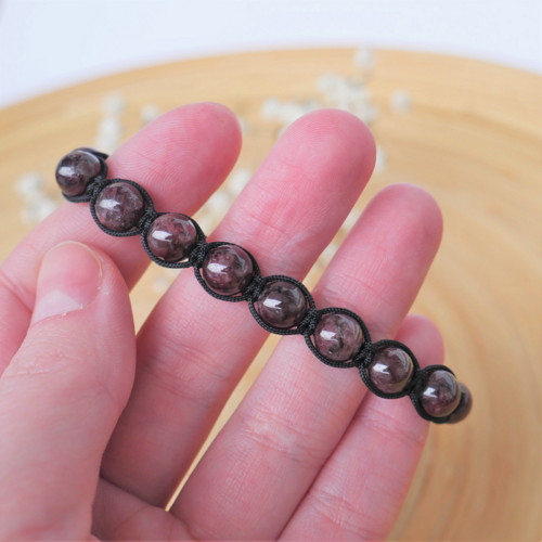 Shamballa náramek S6 // granát — foto 2