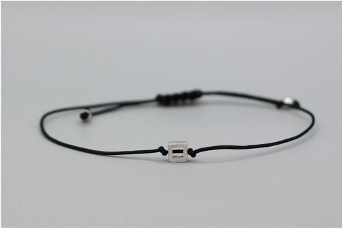 Minimalistický náramek - Square frame (černá) — foto 2