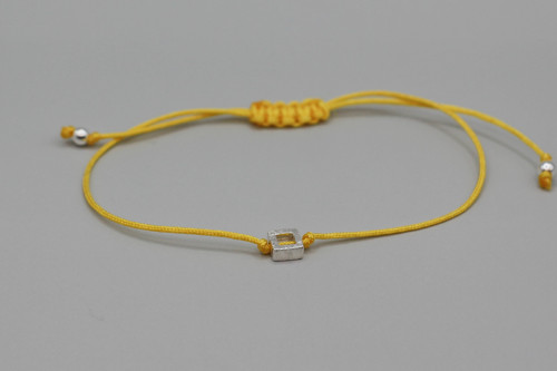 Minimalistický náramek - Square frame (žlutá) — foto 2