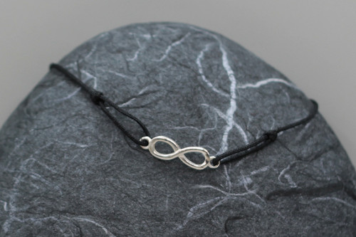 Minimalistický náramek - Infinity (černá) — foto 3