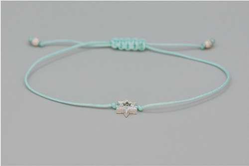 Minimalistický náramek - Star frame (mátová) — foto 2