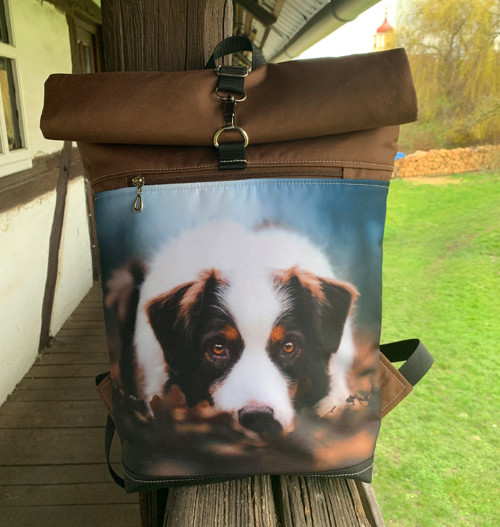 Border kolie + přední kapsa na zip — foto 4