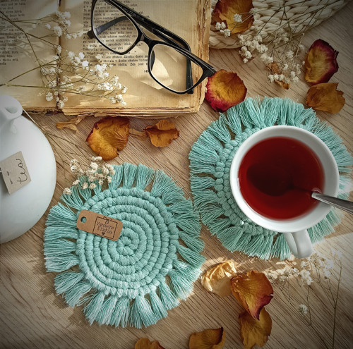 Macramé podšálek - RŮZNÉ BARVY — foto 4
