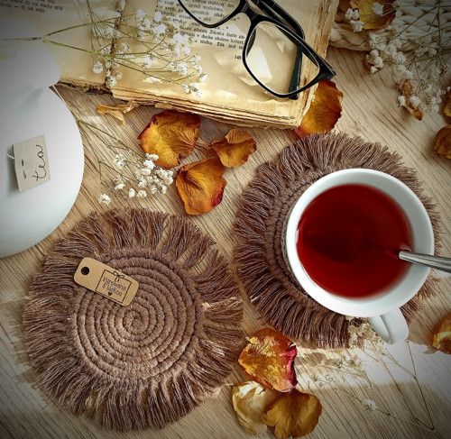 Macramé podšálek - RŮZNÉ BARVY — foto 6