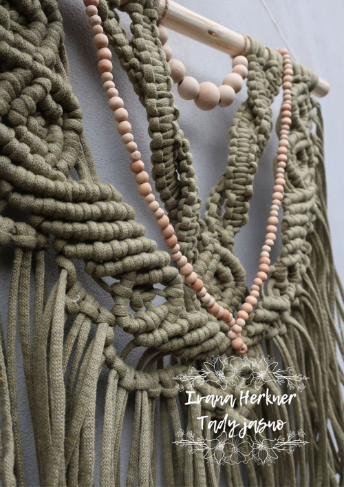 Macramé závěs - dekorace — foto 4