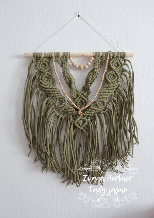 Macramé závěs - dekorace — foto 3