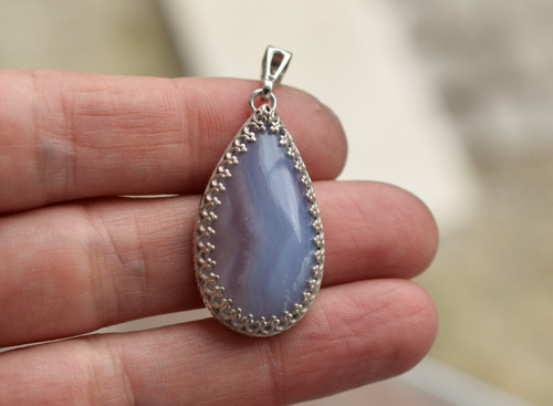 Modrý chalcedon — foto 3