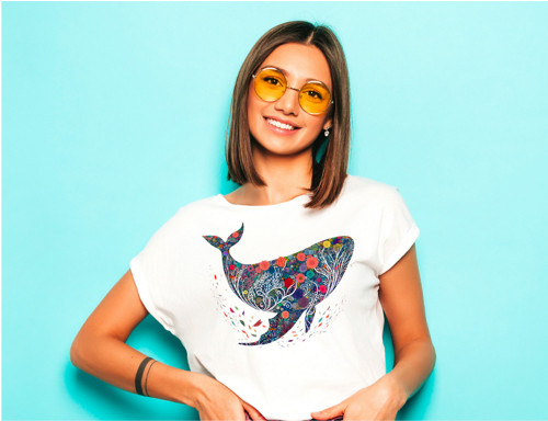 Tričko Floral Whale — foto 6