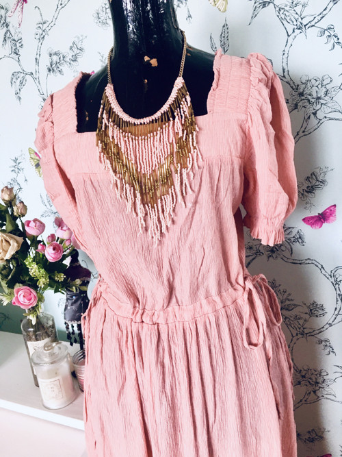 Šaty boho powder pink — foto 5