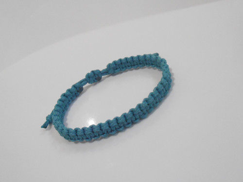 *Tyrkysový náramek - macramé (Unisex)* — foto 2