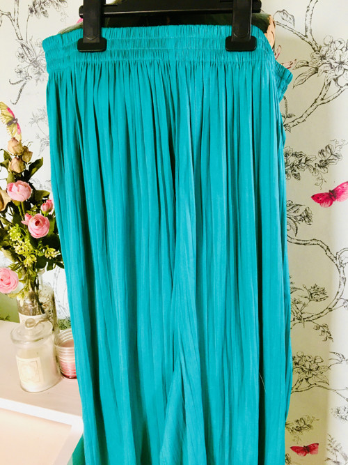 Culottes plisé v tyrkysu — foto 3