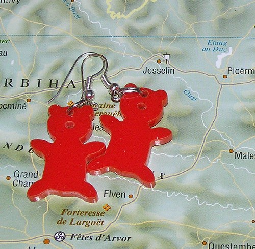 Medvídci - náušnice ViolaArt — foto 3