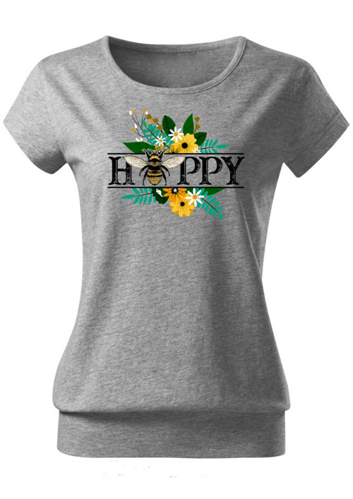 Dámské tričko "Bee & Happy" — foto 4
