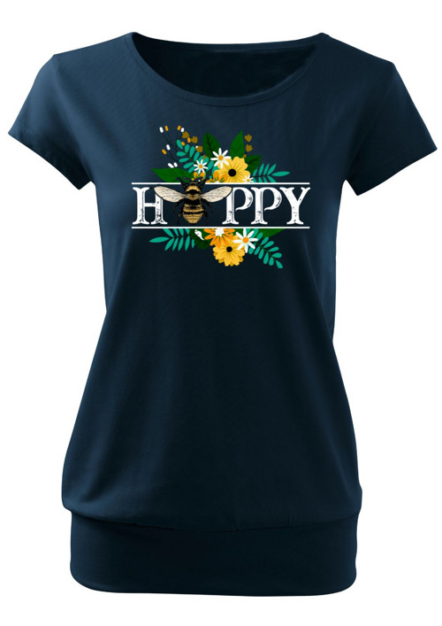 Dámské tričko "Bee & Happy" — foto 2