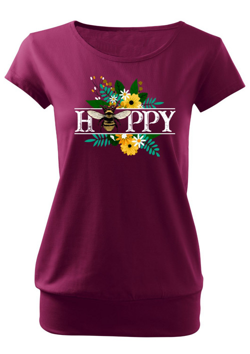 Dámské tričko "Bee & Happy" — foto 3