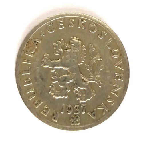 Mince 20 hal. Československo, r. 1937 — foto 2